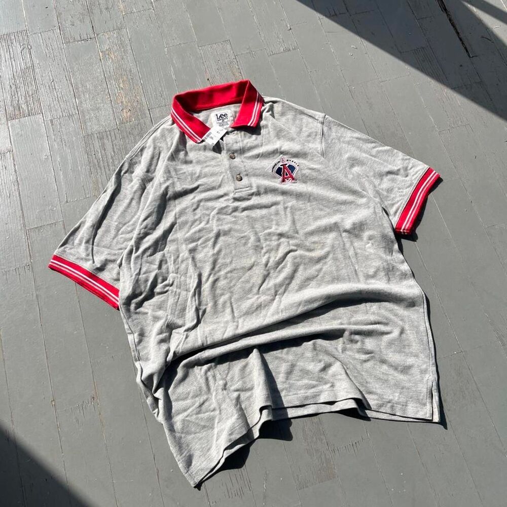Vintage Deadstock Lee Sport Los Angeles Angels Polo Tee Shirt